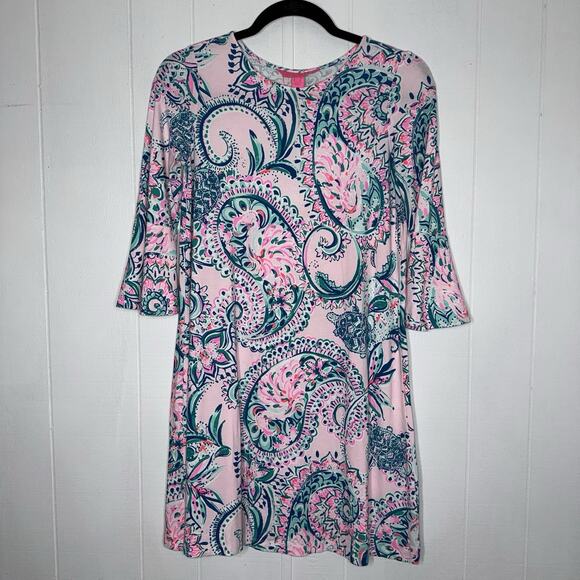 Lilly Pulitzer Dresses & Skirts - Lilly Pulitzer Women’s Ophelia Swing Dress Pink Tropics Paisley Size XS